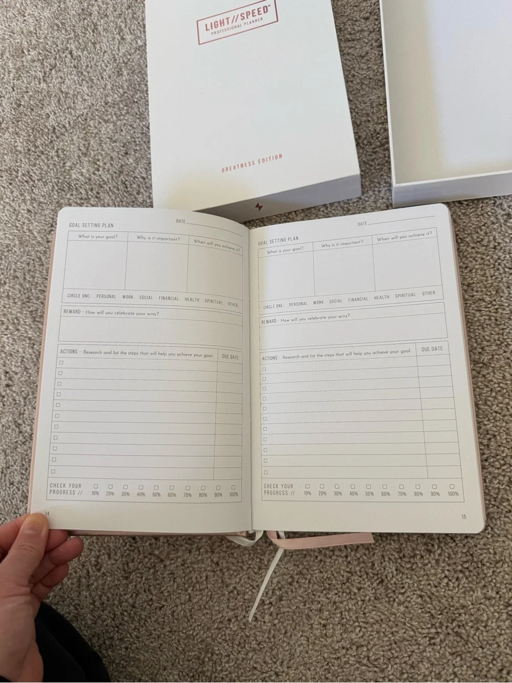 Rose Gold Professional Planner - Home Office Organizer
